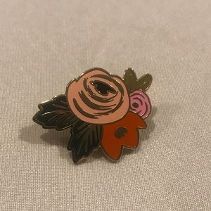 Enamel flower pin